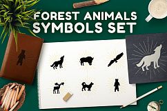 Forest Animals Symbols Set Product Image 1