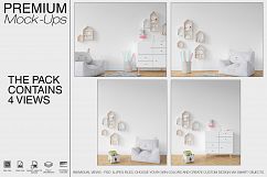 Kids Room - Wall &amp; 90 Custom Frames Product Image 23