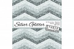Silver Glitter Digital Paper - Sparkly Papers Product Image 1