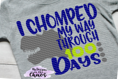 100 days of school svg | School SVG | Dinosaur SVG | Silhouette | Cricut | PNG EPS DXG Product Image 1