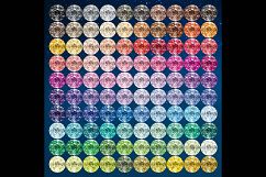 100 Real Round Diamond Clip Arts, Wedding Diamond Product Image 5