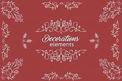 ornamental decoration elements vector Product Image 1