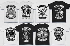 200 Vector Tshirt Designs B/W Concept Product Image 4