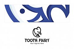 Tooth Fairy - Molar &amp; Smiling Moon Stock Logo Template for Child Oral Care Product Image 3