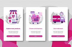 Onboarding screen page template of Online Shopping Product Image 1