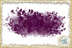 Brush Strokes in Purple Glitter - Digital Clipart 24 of beautiful PNG files Product Image 10