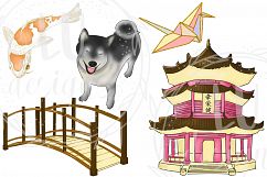 Japan Clipart Set, Asian Illustrations Product Image 3