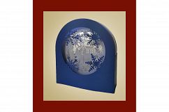 Snowfalkes and Cottage shadow box card Product Image 1