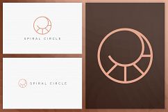 20 Circle geometric logos - outline Product Image 12