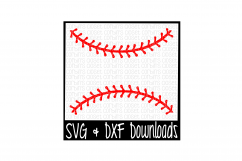 Baseball Thread SVG * Softball Thread SVG Cut File Product Image 1