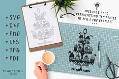 Cupcake Stand - SVG DXF PNG EPS JPG PDF Cutting File Product Image 4