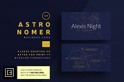 Astronomer Business Card - BC069 Product Image 1