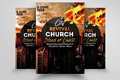 City Revival Church Flyer Template Product Image 1