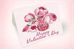 Watercolor roses and peonies Product Image 6