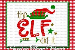 Christmas Svg, The Elf did it Svg, Elf Hat svg, Santa Elf Product Image 1