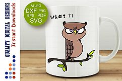 Owl Svg Sarcastic mug svg Sarcastic tshirt Svg Cute Owls Svg Product Image 1