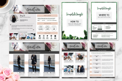3-Page Media Kit Template - BLOOMY - Press Kit for Blog, MS WORD (.docx), incl. Overview sheet/ Portfolio sheet/ Pricing sheet Product Image 6
