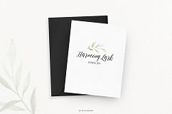 Premade Logo bundle watercolor greenery templates Product Image 3