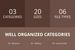 150 Law &amp; Order Flat Greyscale Icons Product Image 3