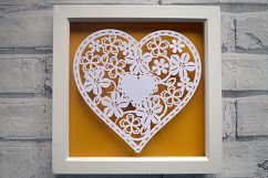 Heart paper cut SVG  DXF  EPS files Product Image 2
