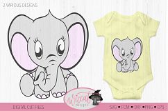 Baby elephant svg, Neutral baby svg, newborn, scanncut Product Image 2