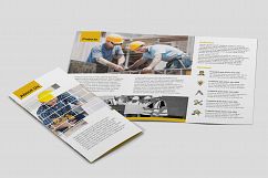Customizable PSD Construction Trifold Brochure Template Product Image 4