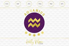 Aquarius Zodiac SVG File Product Image 1