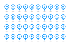 152 map pointer icons Product Image 2