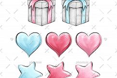 Winter Unicorn Cliparts Product Image 6