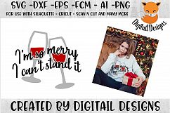 Funny Christmas SVG for Silhouette, Cricut Product Image 1