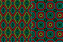 Granny Square Patterns on Black Product Image 2