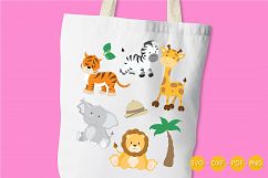 Safari Animals cutting files svg, dxf, pdf, eps included - cut files for cricut and silhouette - Cutting Files SG Product Image 3