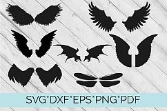 40 Sets of Wings Svg Cutting Files Product Image 6
