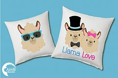 Llama Funny Faces clipart, graphics, illustrations, AMB-1986 Product Image 2