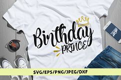 Happy Birthday Prince - Birthday SVG EPS DXF PNG Cut Files Product Image 1