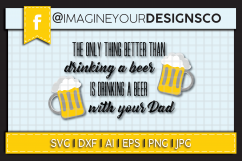 The only thing better than drinking a beer SVG Digital Cut Product Image 1