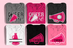 Cheer Megaphone SVG File Cutting Template Set Product Image 1