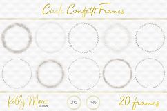 Silver Circle Confetti Frames Product Image 2