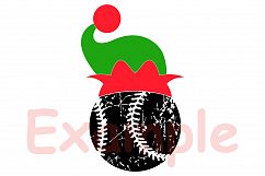 Baseball Christmas Hat svg Elf sweater 1046s Product Image 3