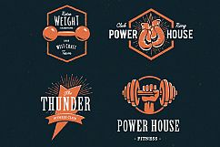 Retro Gym | Logo Templates Product Image 11