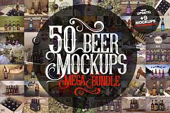 50 Beer Mockups Bundle [85% OFF] Product Image 1