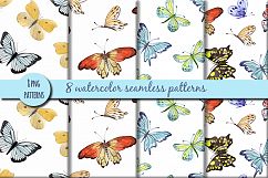 Butterflies. Watercolor set.  Product Image 4