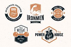 Retro Gym | Logo Templates Product Image 6