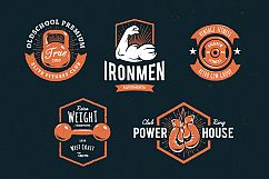Retro Gym | Logo Templates Product Image 10