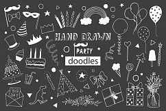 Hand drawn Kids Party doodles Product Image 3