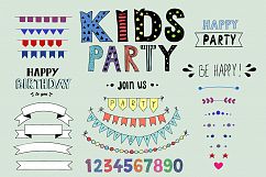 Hand drawn Kids party design elements Product Image 1