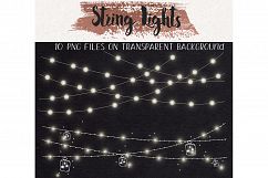 Christmas String Lights Clip Art Product Image 3