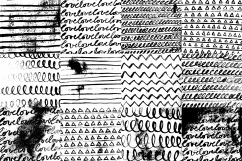 Sketchy Patterns 1 - Black and White Product Image 3