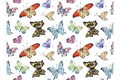 Butterflies. Watercolor set.  Product Image 7