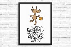 Reindeer Games: wall art poster print idea mockup